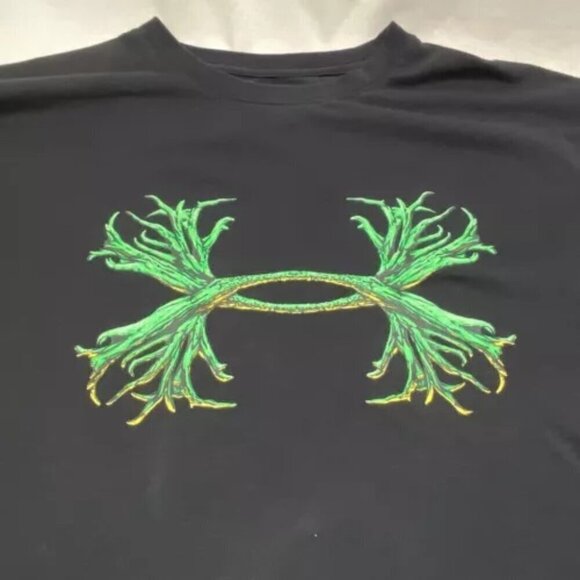 Under Armour Heat Gear Men's Medium Black Loose Fit Long Sleeve GmCharged Logo - Picture 11 of 11